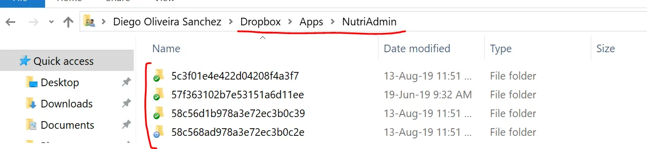 nutriadmin apps folder